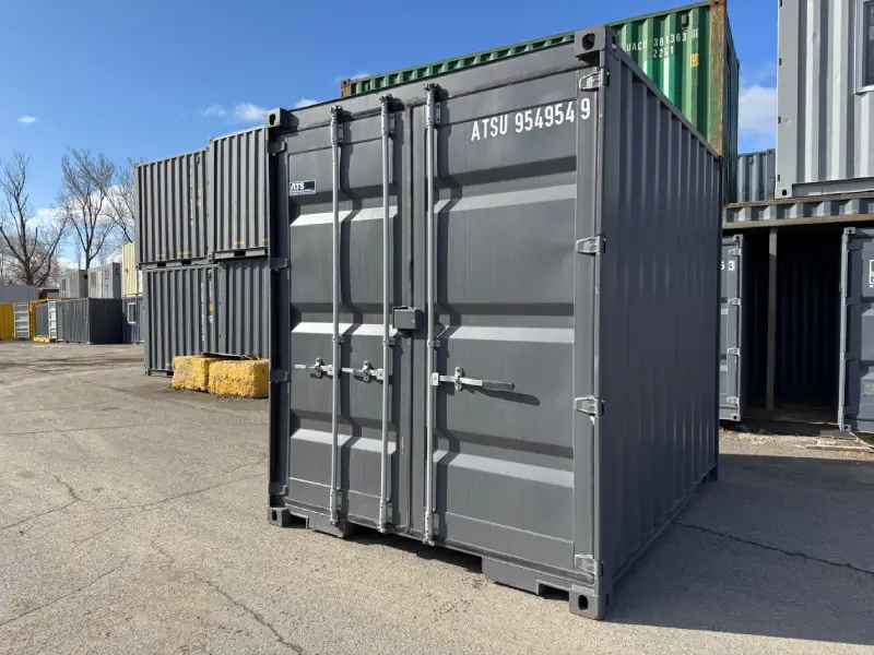 10′ High Cube One-Trip Shipping Container - Container Solutions LLC