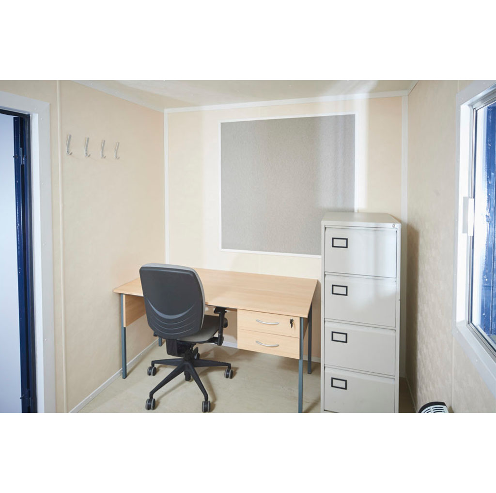 12Ft x 8Ft Steel Anti-Vandal Office Cabin - Container Solutions LLC