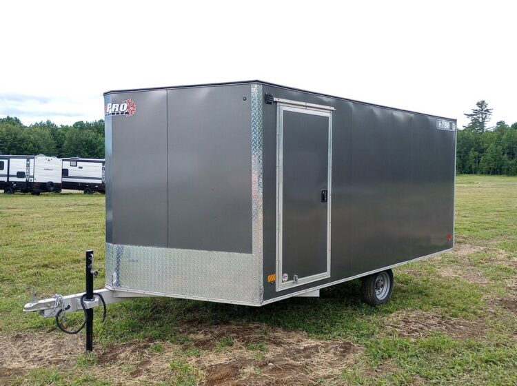 2022 Sno Pro Trailers 101×12 Aluminum Hybrid 2.0 w/Tapered Ramp, Mats & Guides - Container Solutions LLC