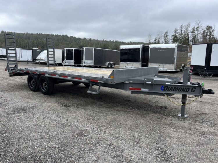 2024 Diamond C 8.5×20 20K Deckover Equipment Trailer w/ 72” Flip-Knee Ramps - Container Solutions LLC