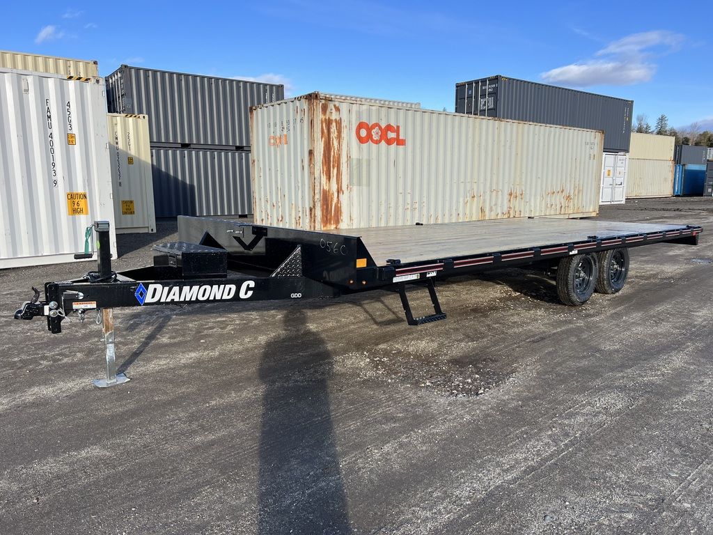 2024 Diamond C 8.5×22 7K Deckover Trailer w/Slide-In Ramps - Container Solutions LLC
