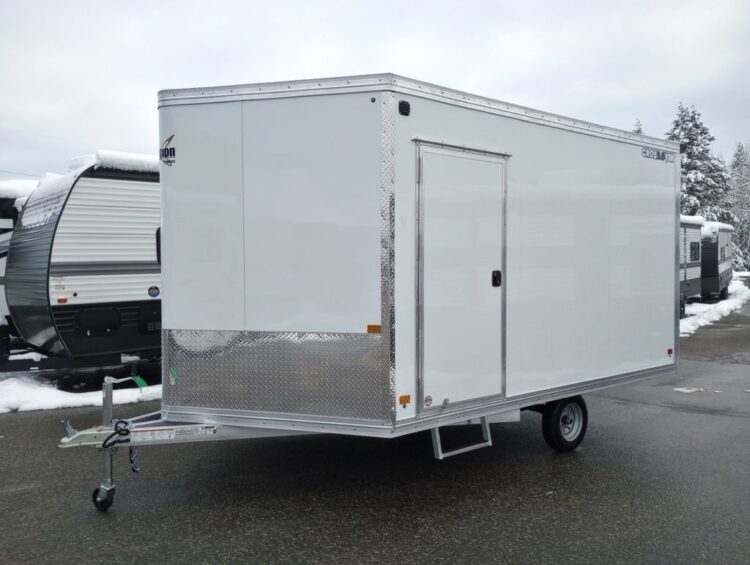 2024 Mission Trailers 101×12 Aluminum 2 Place Crossover 3.0 w/Side X Side Pkg, Rear Canopy - Container Solutions LLC