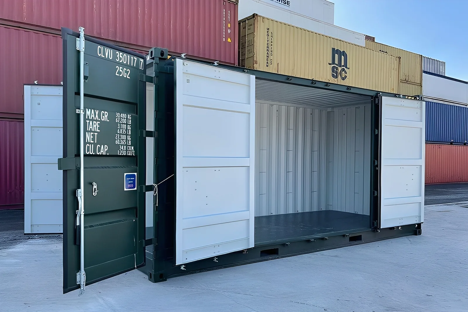 20Ft Open Side High Cube Container (9′ 6″ High) - Container Solutions LLC