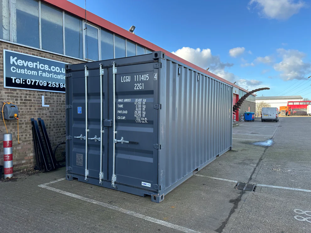 20Ft Shipping Container (One Trip) – Blue - Container Solutions LLC
