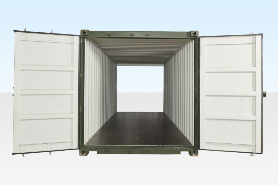 20ft x 8ft Tunnel Container (Double End Door) One Trip - Container Solutions LLC