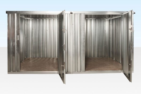 3M X 4.2M Side Linked Flat Pack Container Bundle (Galvanised) - Container Solutions LLC