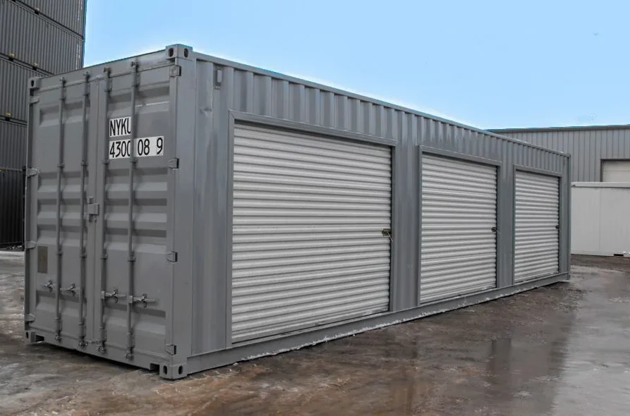 40ft Storage Container With Roll Up Side Doors - Container Solutions LLC