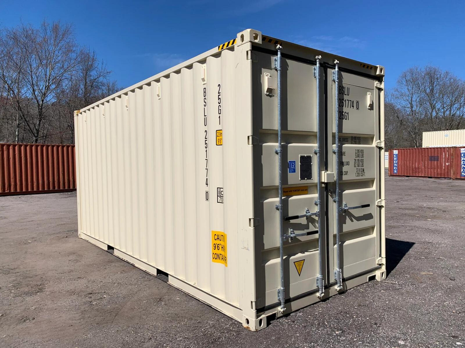 Buy High Cube Beige Shipping Container 20×8×9.5 ft