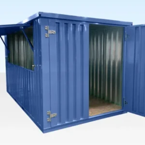M Flat Pack Kiosk with Side Opening Hatch - Northern Shipping Containers